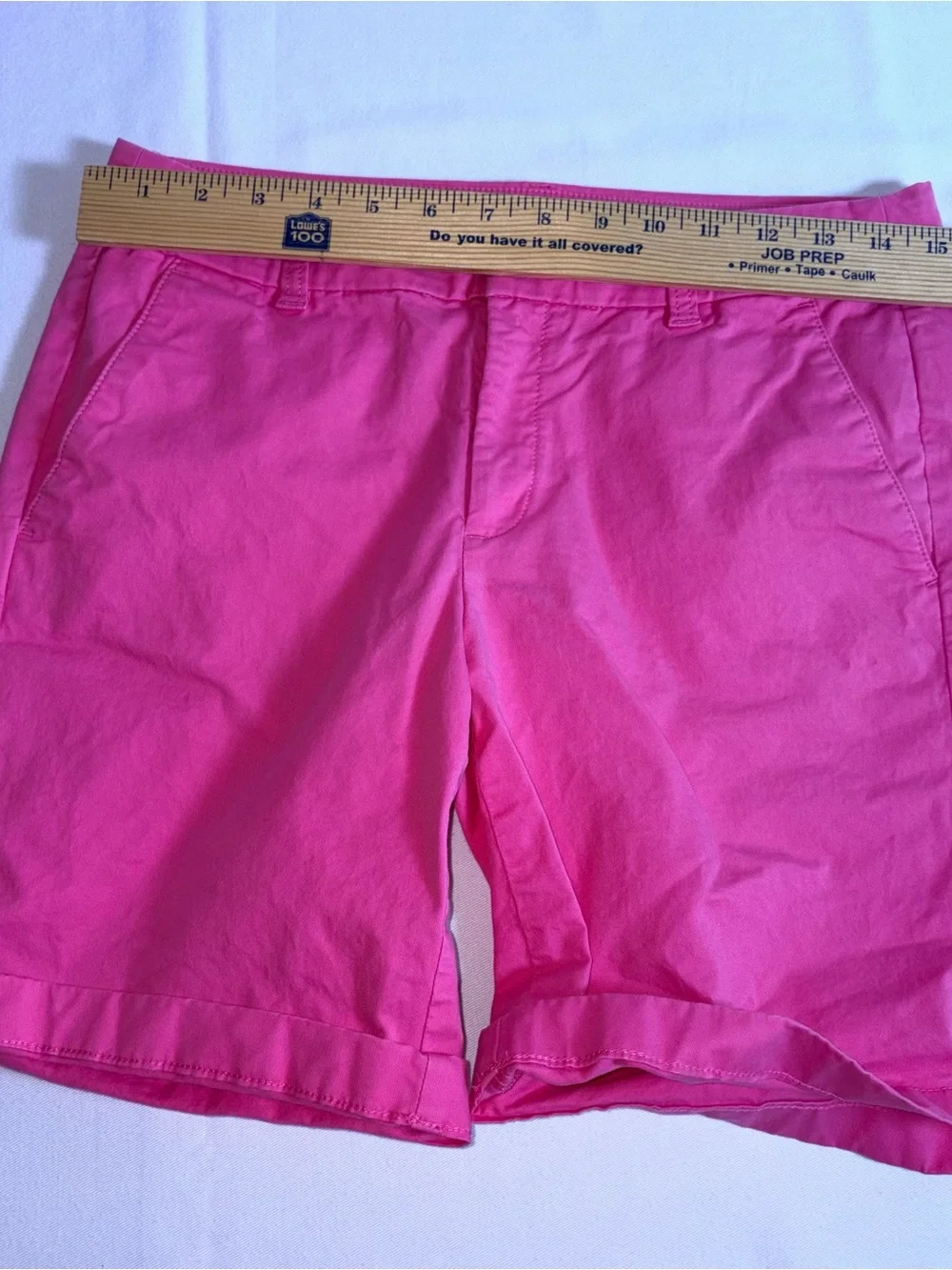 J. Crew Hot Pink Chino Shorts size 4 cotton Bermuda preppy summer beach